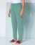 Pantalon coupe mom coton-lin uni (céladon)