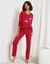 Pyjama manches longues motif "colombes" (cerise)