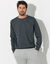 Sweat molleton col rond (anthracite chiné)