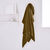 Plaid uni ou jeté de canapé gaze de coton (ocre)