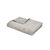 Plaid polaire toucher peluche (gris clair)