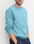 Sweat molleton col rond (bleu vert)