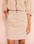 Jupe cargo, twill stretch (beige)