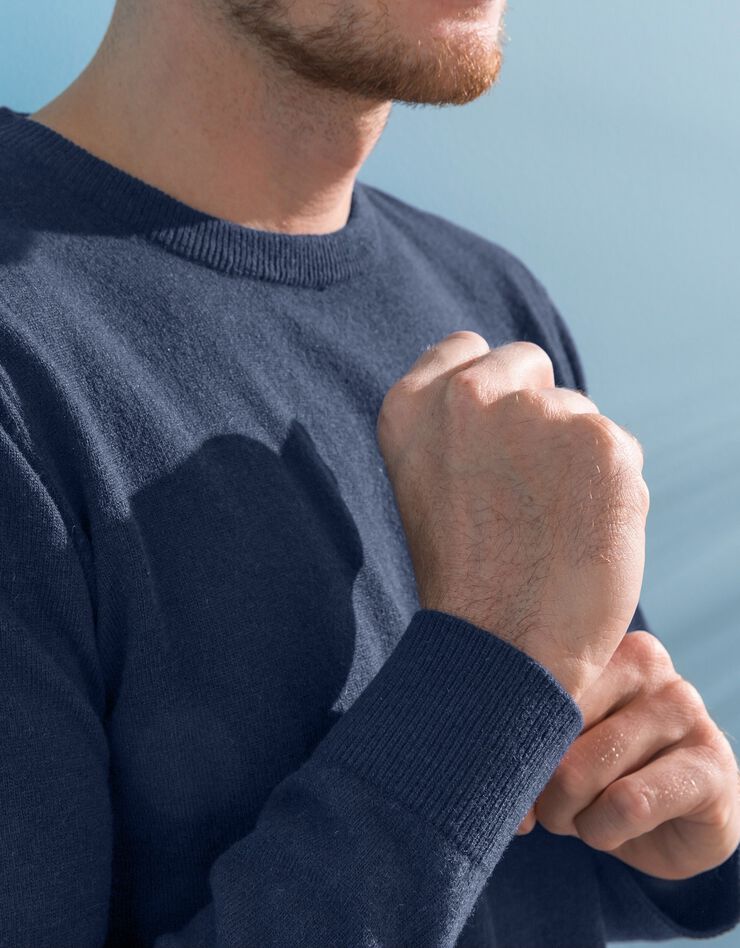 Pull uni col rond (marine) Pull uni col rond (marine)