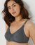 Soutien-gorge coton emboîtant sans armatures - lot de 2 (aqua + gris)