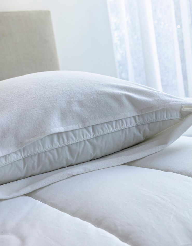 Sous-taie molleton absorbant - lot de 2 (blanc)