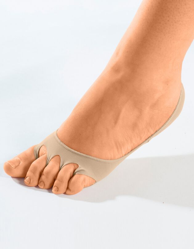 Protège-pieds confort ouverts - la paire (beige)