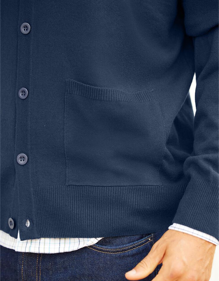 Gilet boutonné manches longues (marine) Gilet boutonné manches longues (marine)
