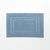 Tapis de bain éponge double liteau (bleu jean)
