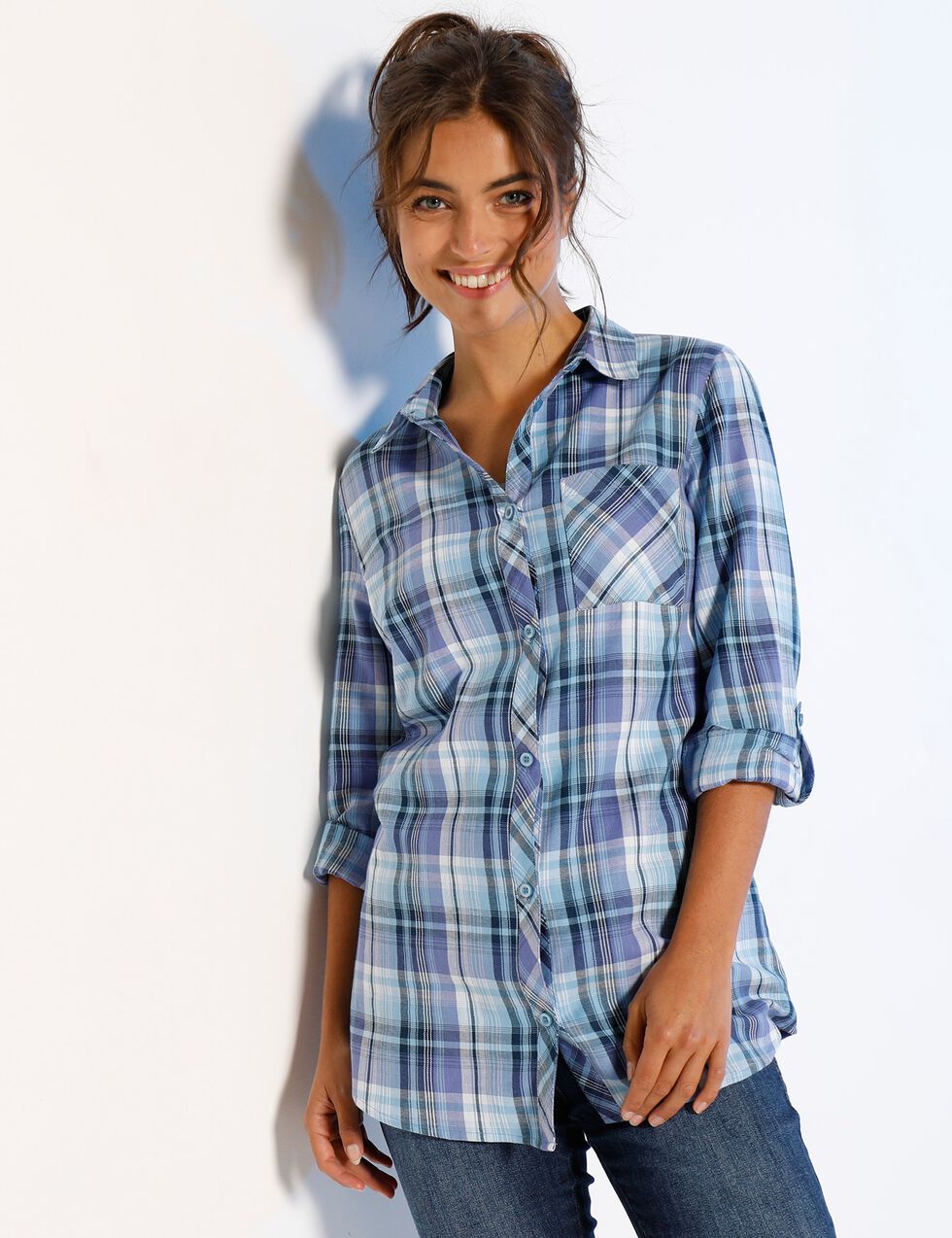Chemise femme Eden & Olivia à carreaux buffle ... - eBay