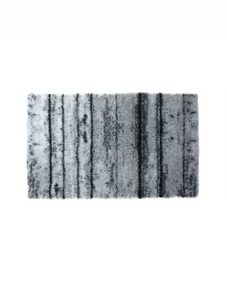 Tapis de bain effet parquet (gris)