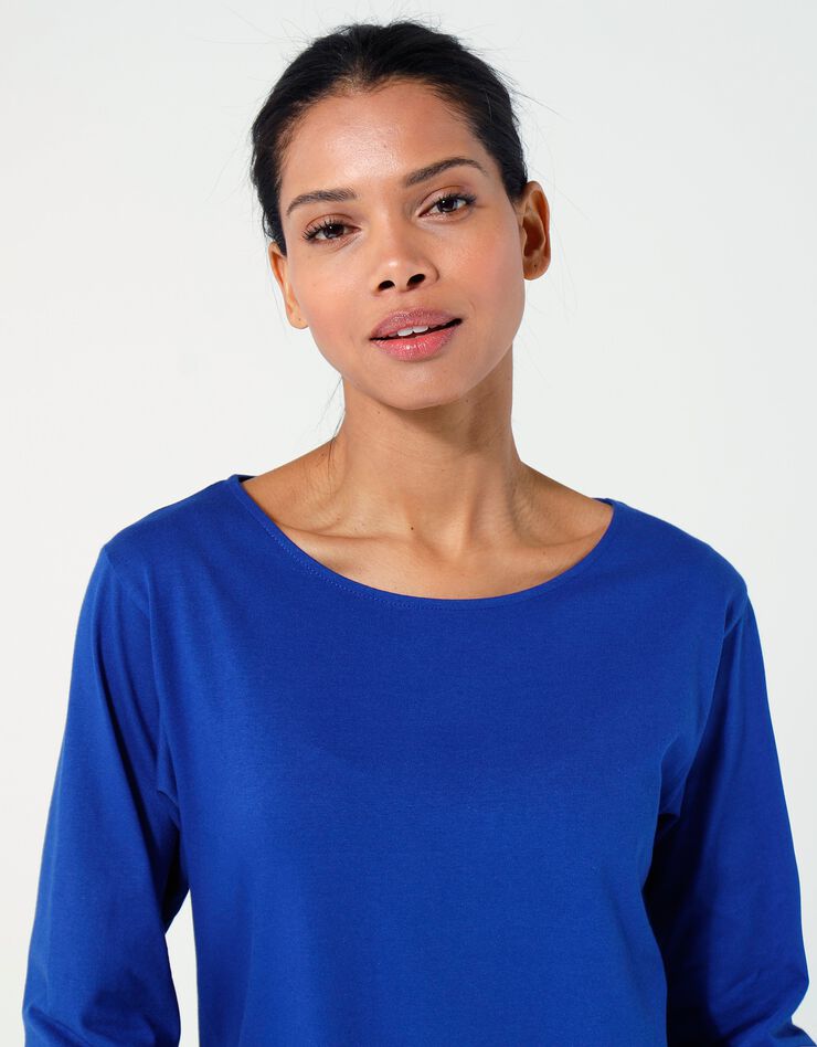 Tee-shirt manches longues (bleu indigo) Tee-shirt manches longues (bleu indigo)