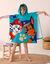 Poncho de bain enfant Pat'Patrouille® éponge et velours coton - 320g/m2 (émeraude)