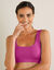 Brassière confort coton stretch doublé sans armatures - lot de 2 (fuchsia + taupe)