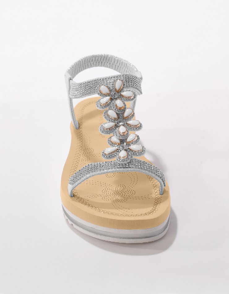 Sandales-bijou compensées - gris (gris) Sandales-bijou compensées - gris (gris)