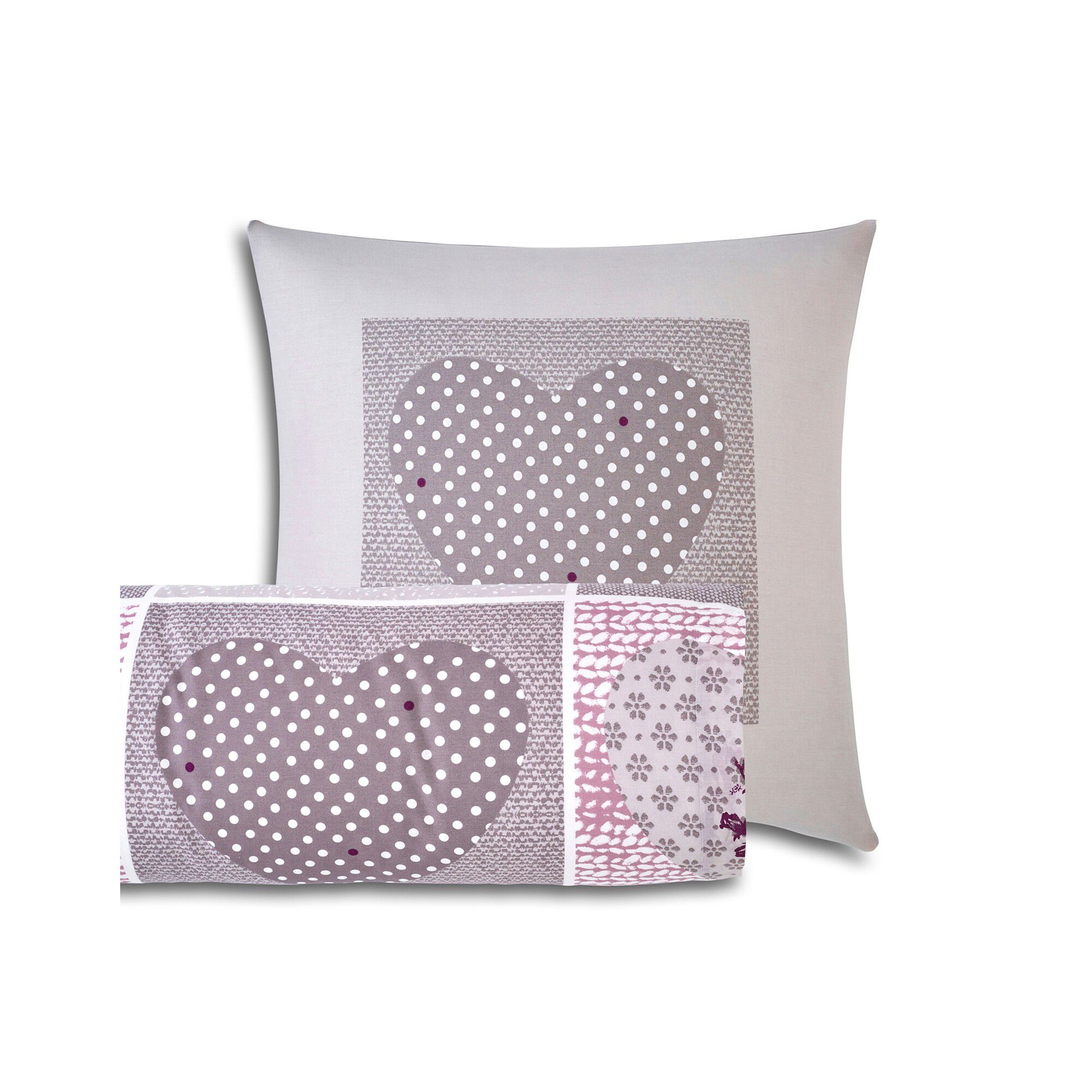 Décor De Porte En Forme De Cœur – Motif Fleur/montagne – Tissu Lavable – Crème