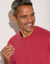 Pull col rond 80% laine (framboise)