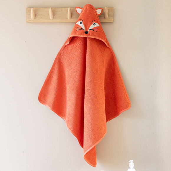 Cape de bain bébé déguisement renard (safran)
