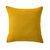 Housse coussin unie coton tissage artisanal - lot de 2 (curry)