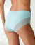 Culotte forme maxi coton uni stretch et dentelle  - lot de 3 (bleu + marine + vert)