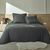 Couvre-lit matelassé - microfibre (anthracite)