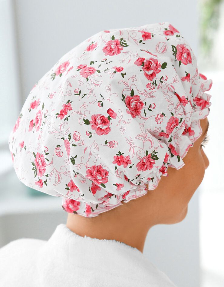 Bonnet douche fleur (blanc) Bonnet douche fleur (blanc)