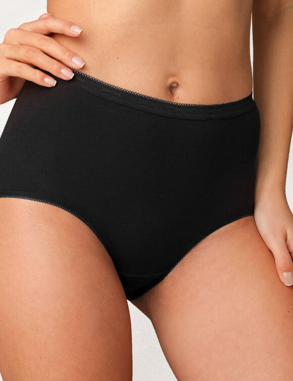 Culotte super maxi basique - lot de 3 (noir)