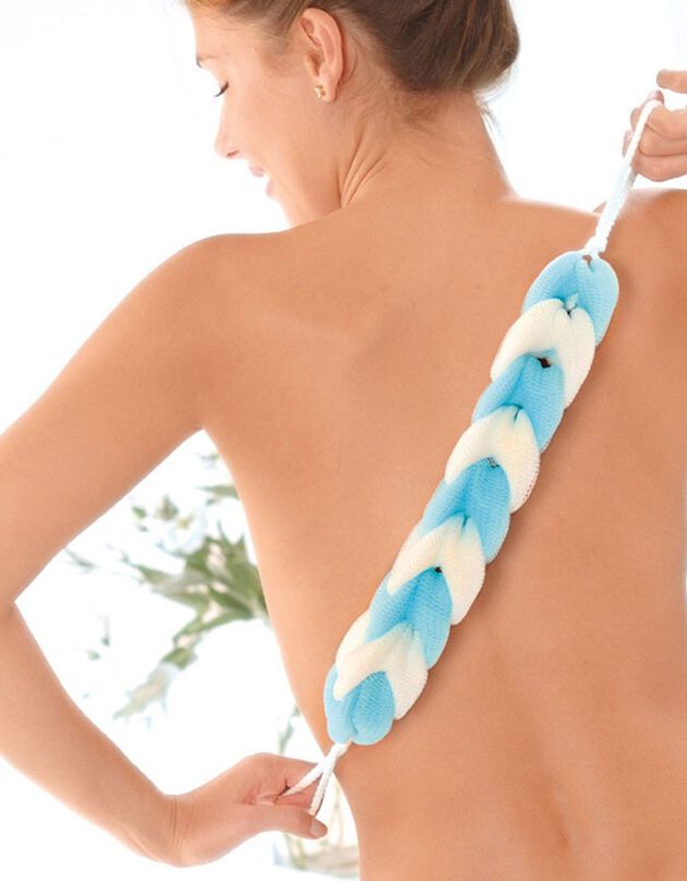 Tresse de douche (bleu / blanc) Tresse de douche (bleu / blanc)
