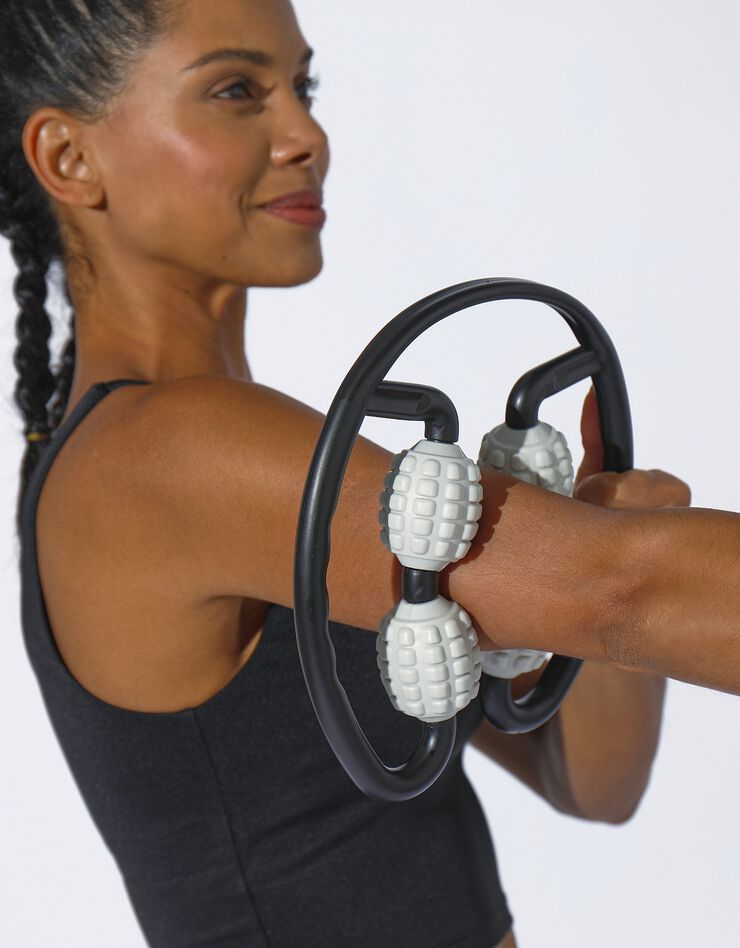 Rouleau de massage auto massant (gris/noir)