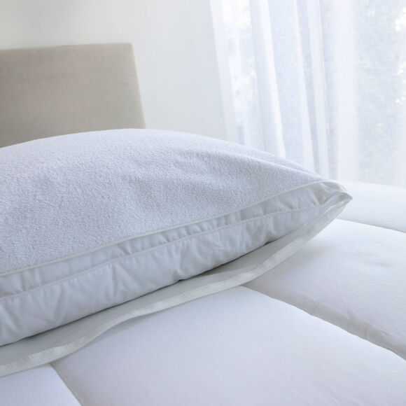 Sous-taie éponge imperméable anti-acariens Essential® (blanc)
