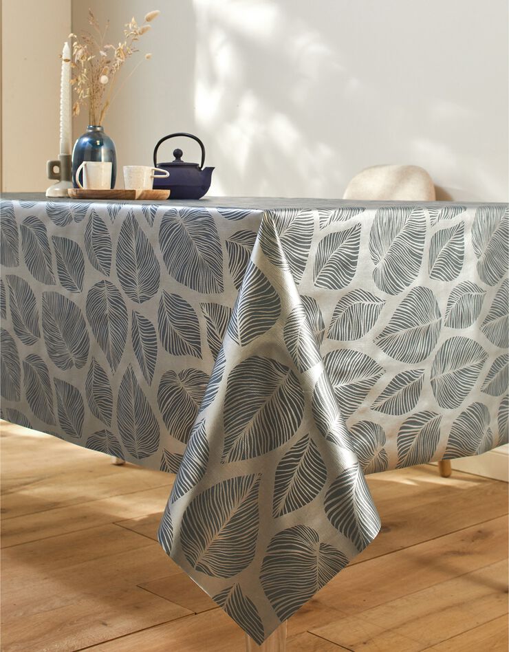 Nappe toile cirée imprimé Ombrage (gris / argenté)