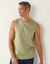 T-shirt col rond sans manches - lot de 3 (corail + vert sauge + kaki)