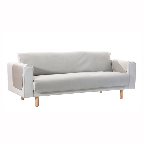 Protège-salon antiglisse effet texturé (beige)