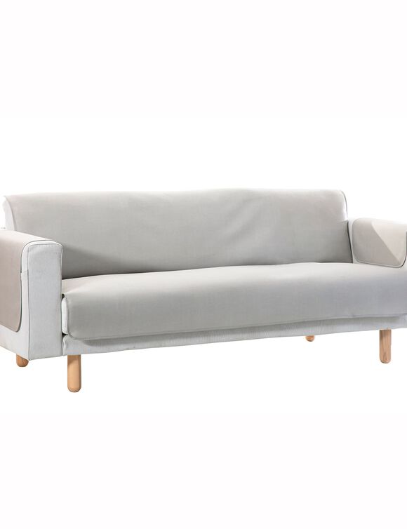 Prot&egrave;ge-salon antiglisse effet textur&eacute; (beige)