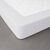 Drap-housse uni percale bonnets 40 cm (blanc)