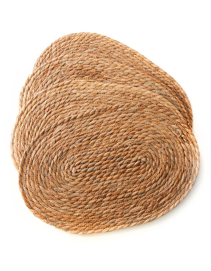 Set de table ovale jute naturel - lot de 2 (naturel) Set de table ovale jute naturel - lot de 2 (naturel)