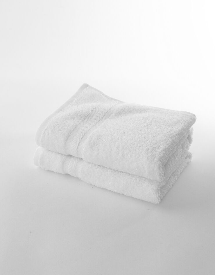 Eponge unie 420 g/m2 confort moelleux (blanc)