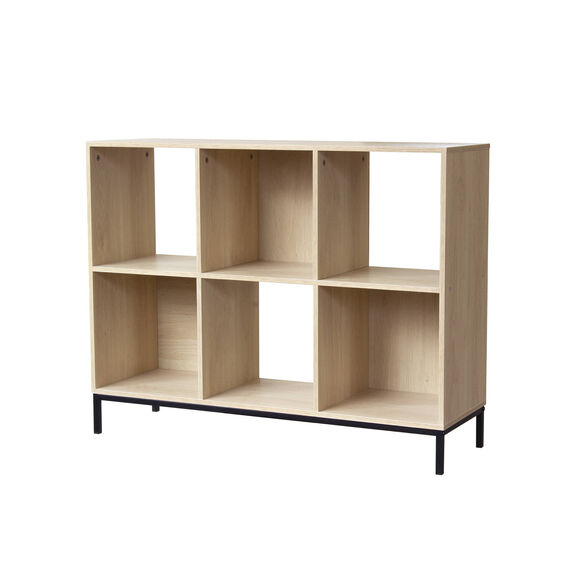 Etagère de rangement STOCKIES– 6 cases (naturel)