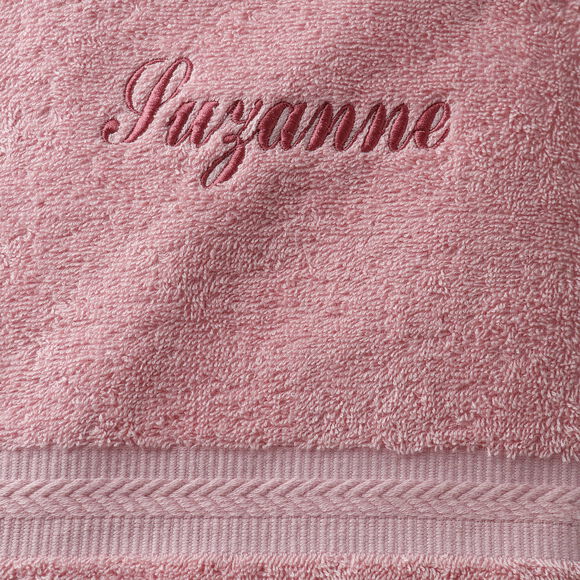 Collection serviettes de bain personnalis&eacute;es - confort moelleux 420 g/m&sup2; (rose gris&eacute;)