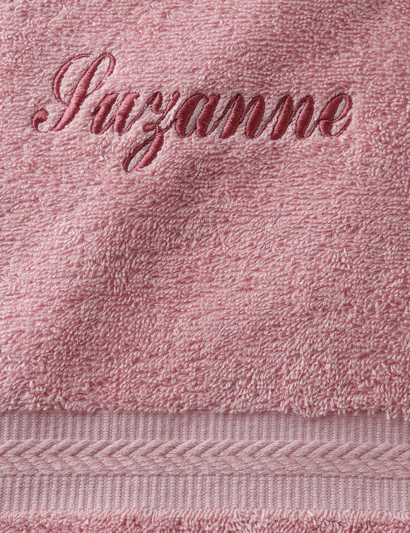 Collection serviettes de bain personnalis&eacute;es - confort moelleux 420 g/m&sup2; (rose gris&eacute;)