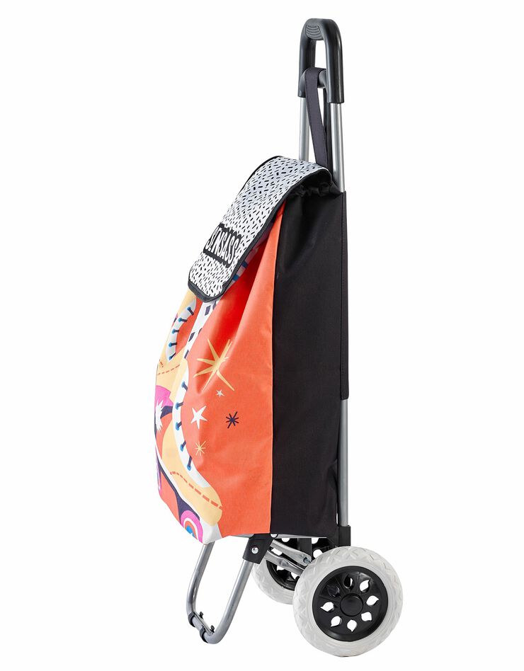 Chariot de courses pliable collection Lulu la nantaise (orange) Chariot de courses pliable collection Lulu la nantaise (orange)