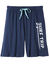 Short de pyjama coton bleu marine (marine / aqua)