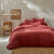Linge de lit uni en triple gaze de coton (bois de rose)