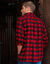 Chemise carreaux écossais flanelle (rouge / noir)
