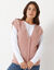 Gilet sans manches boutonné (bois de rose chiné)