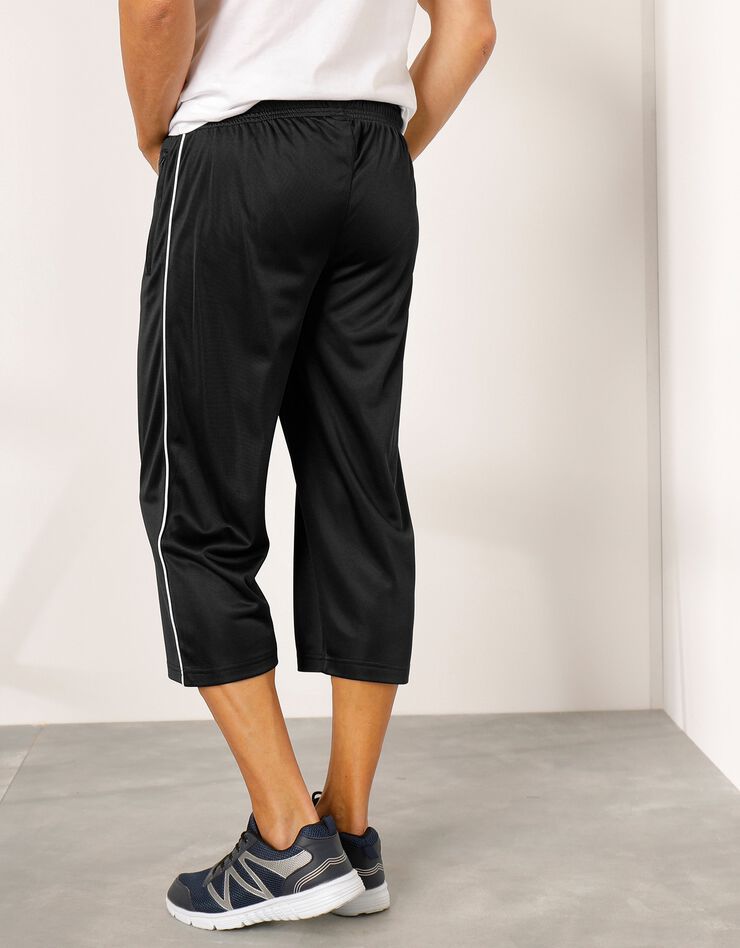 Pantacourt sport microfibre intérieur gratté (noir) Pantacourt sport microfibre intérieur gratté (noir)