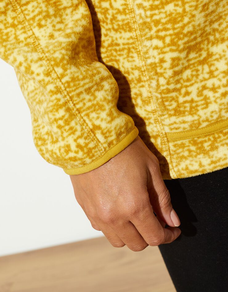 Veste polaire chinée zippée (jaune chiné) Veste polaire chinée zippée (jaune chiné)