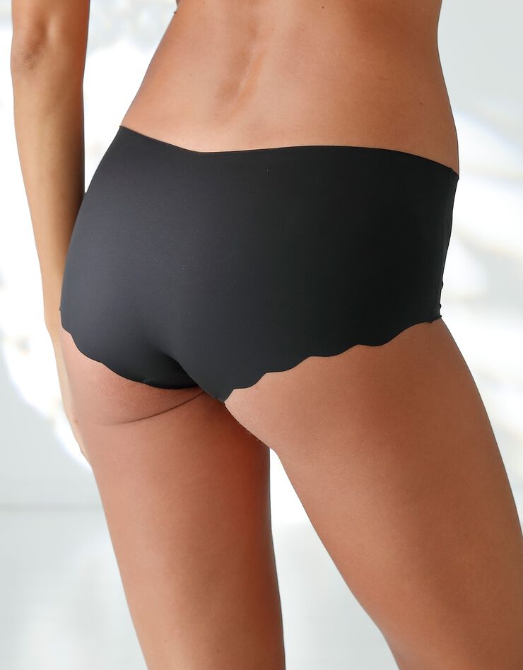 Shorty microfibre "Zero micro" forme maxi sans coutures - lot de 2 (noir) Shorty microfibre "Zero micro" forme maxi sans coutures - lot de 2 (noir)