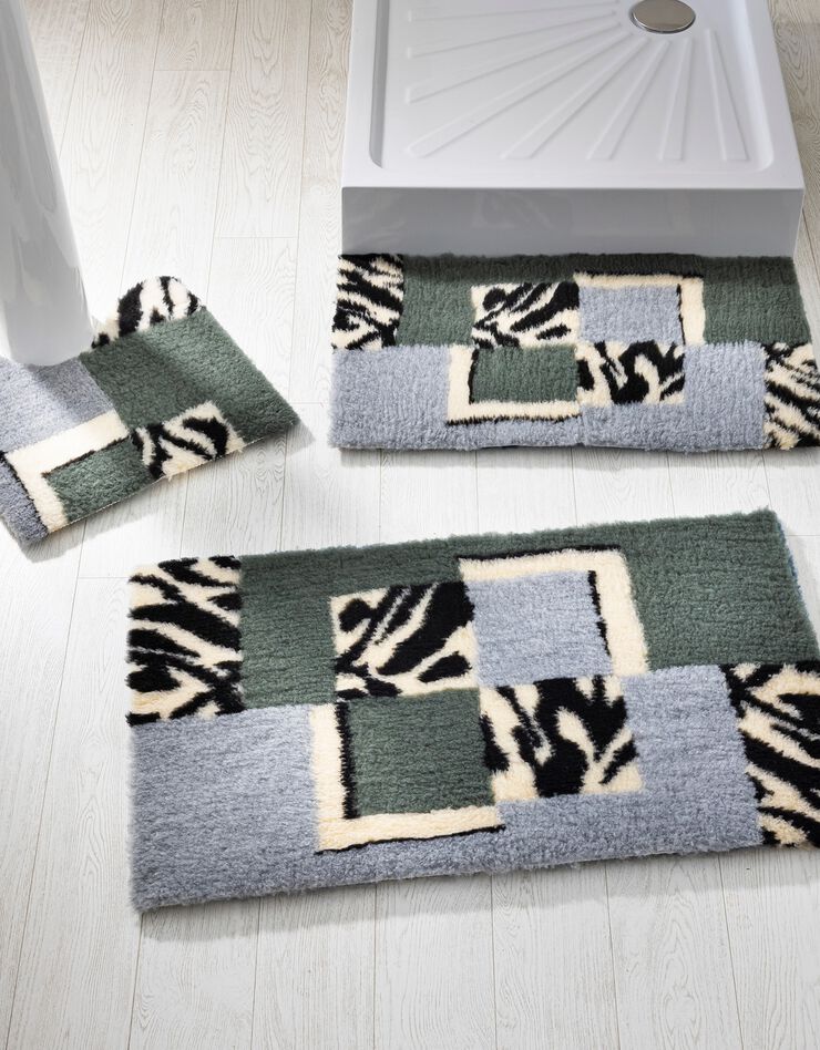 Tapis de bain motif ethnique (eucalyptus) Tapis de bain motif ethnique (eucalyptus)
