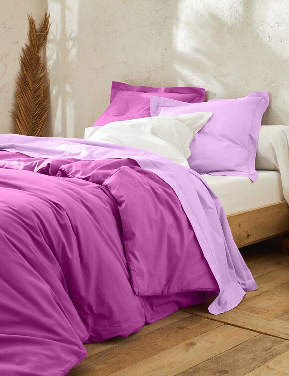 Linge de lit uni polyester-coton Colombine (miel)